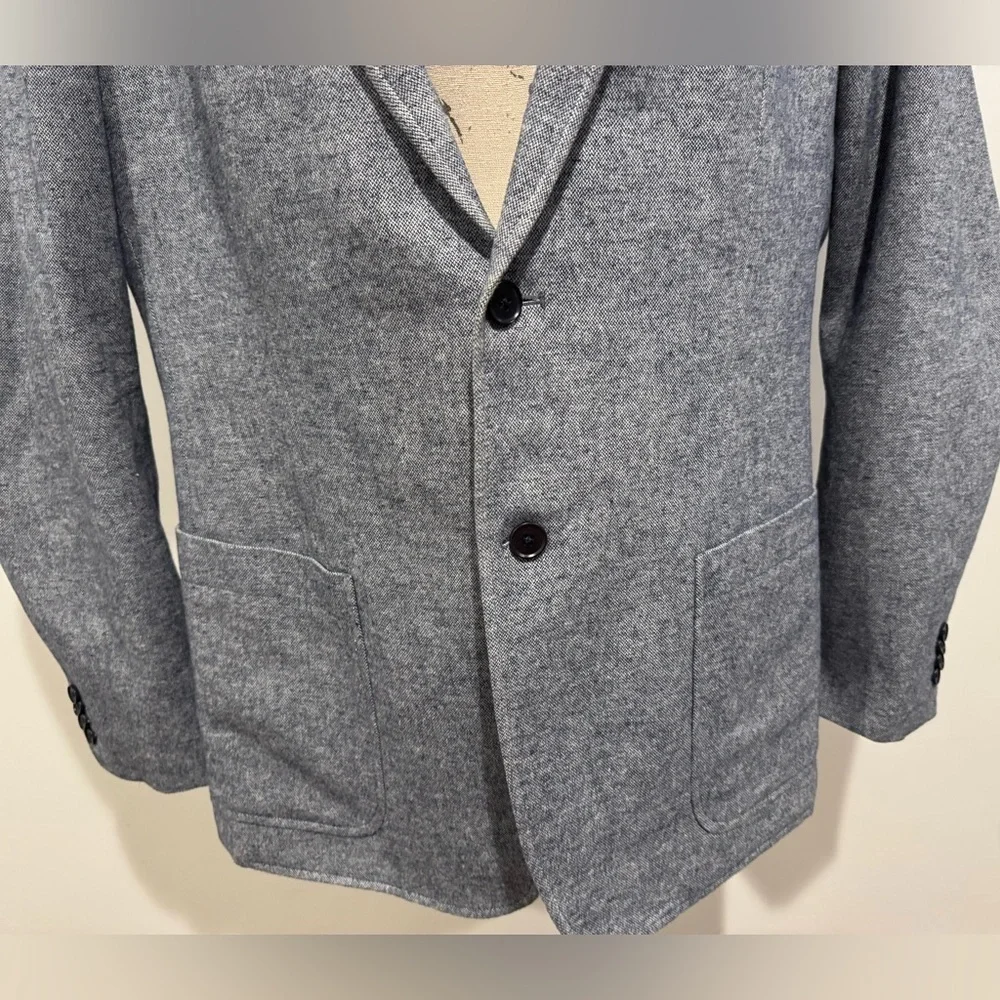 Banana Republic Men’s 46L Light Blue 100% Cotton Tailored Fit Blazer